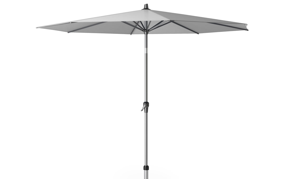 Platinum Riva parasol rond 300cm | Lichtgrijs