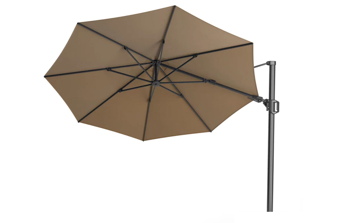 Platinum Challenger T2 parasol rond 350cm | Taupe