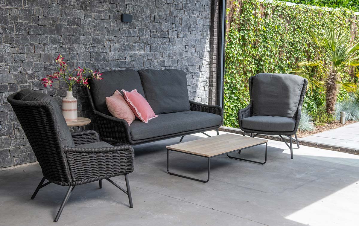 4 Seasons Outdoor Wing stoel-bank loungeset op het terras