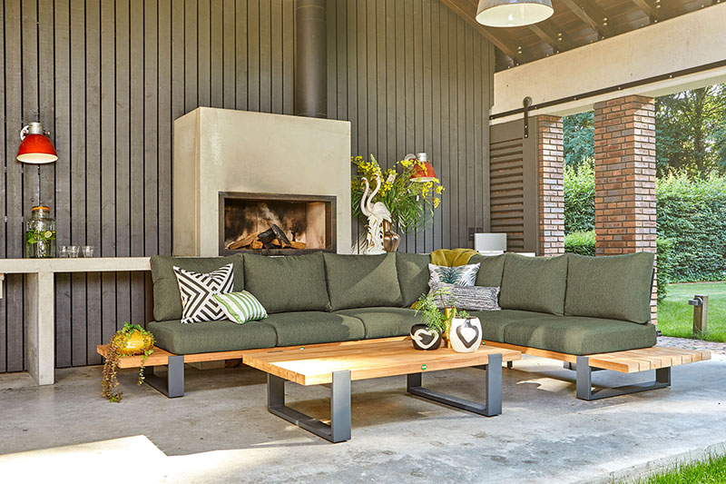 Suns Loungeset op een terras
