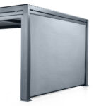 Suns Maranza side curtains 250 cm | Matt royal grey