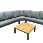 Chill-Out Myla hoek loungeset 4-delig | Antraciet
