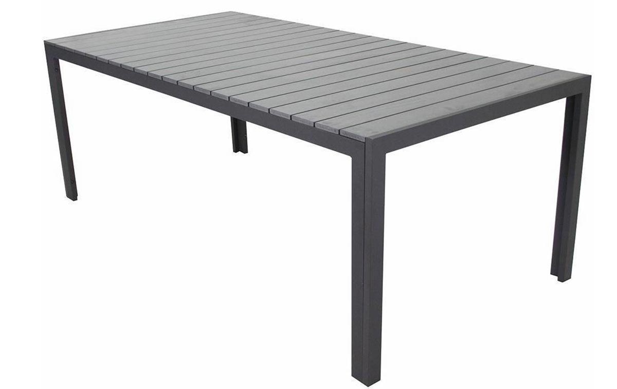 Jerry tuin eettafel 220 x 100 cm | Antraciet - Tuinmeubelen kopen? Al 75 uw tuinmeubelspecialist | De Vries XL