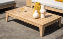 Teakhouten bijzettafel rechthoekig
