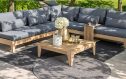 Teakhouten loungeset op het terras