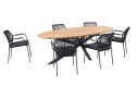 Taste Barista Antraciet/Prado Ellips 240x115 cm. ovale tuinset
