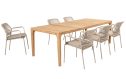 Tuinset met Taste by 4 Seasons Liam teak tuintafel 240 x 100 cm