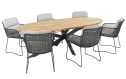 Aprilla tuinset 7-delig antraciet - Prado tuintafel 240x115 cm