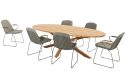 4 Seasons Outdoor Veneto dining tuinset met Prado teak tuin eettafel ovaal 240 | Olijf
