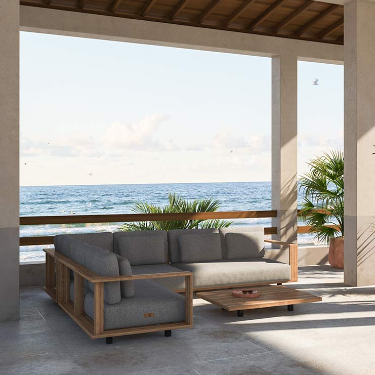 Loungeset van 4SO aan zee