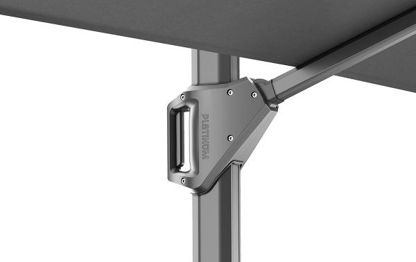 Schuifmechanisme van de Platinum Beaufort premium zweefparasol