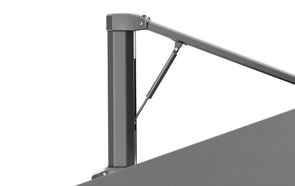 Gasveer van parasol constructie