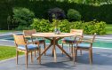 Traditional Teak Carmen ronde teakhouten tuintafel