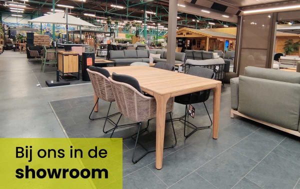 Taste by 4SO Liam eettafel 180 bij De Vries XL Tuinmeubelen in de showroom in Roden
