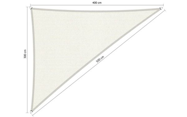 Shadow comfort driehoek 90° Arctic White