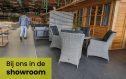 Chill-Out Galgary diningset met Vancouver tafel | Blended grey in onze showroom