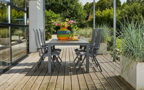 Suns Lucca verstelbare tuinstoel tuinset