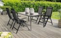Kettler Altura Curve verstelbare tuinstoelsamen met tuintafel