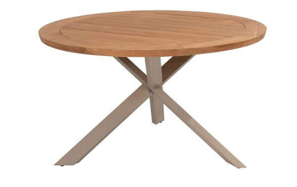 Taste by 4SO tafel met teak blad en latte onderstel