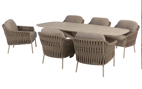 4so Comino tuinset met Nevada tafel voor buiten