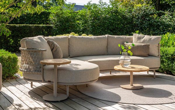 4 Seasons Outdoor Sardinia loungeset met een frame in de kleur latte