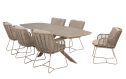 4 Seasons Outdoor Fabrice diningset met Prado tafel | Latte