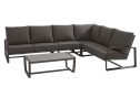 Taste by 4SO New Mauritius hoek loungeset met salontafel | Matt carbon grey