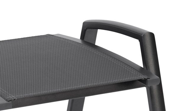 Detail Kettler Altura Legato Curve voetenbank | Antraciet