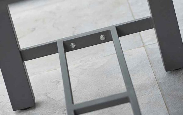 Life Outdoor Nevada bartafel detail aluminium frame