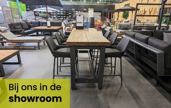 Life Outdoor Living Nevada bartafel in onze showroom