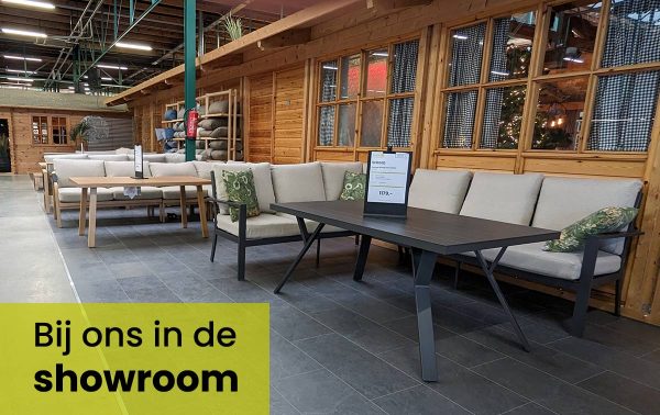 Garden impressions Sergio lounge dining set bij ons in de winkel in Roden