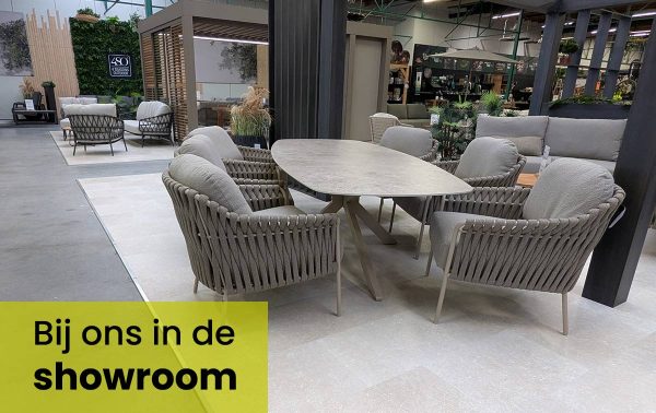 Luxe tuinset van 4 Seasons outdoor bij ons in de winkel in Roden.