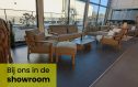 4 Seasons Outdoor Lucas stoel-bank loungeset met salontafel | Volga beige bij ons in de showroom