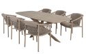 4 Seasons Outdoor Allora diningset met Prado 240 cm tuintafel | Latte