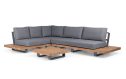 Life Outdoor Living Fitz Roy loungeset 6 personen | Lava / Teak / Soltex mistgrijs