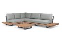 Life Outdoor Living Fitz Roy loungeset 6 personen | Lava / Teak / Comforma steel