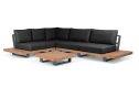 Life Outdoor Living Fitz Roy loungeset 6 personen | Lava / Teak / Comforma basalt