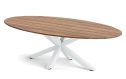 Life Outdoor Living Cross/Texas tuintafel 230 x 100 cm | Wit/Robuust