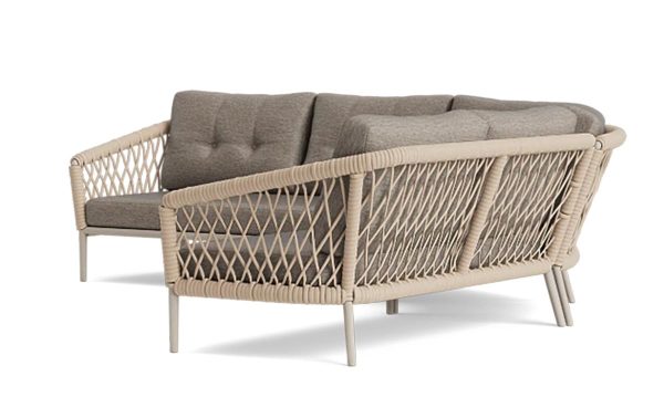 Lima loungeset van Life outdoor living in de kleur beige achterzijde