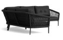 Achterzijde van de Lima loungeset van Life outdoor living in de kleur lava