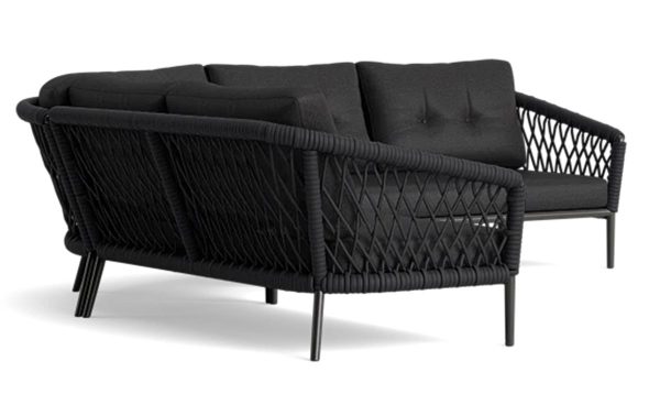 Achterzijde van de Lima loungeset van Life outdoor living in de kleur lava