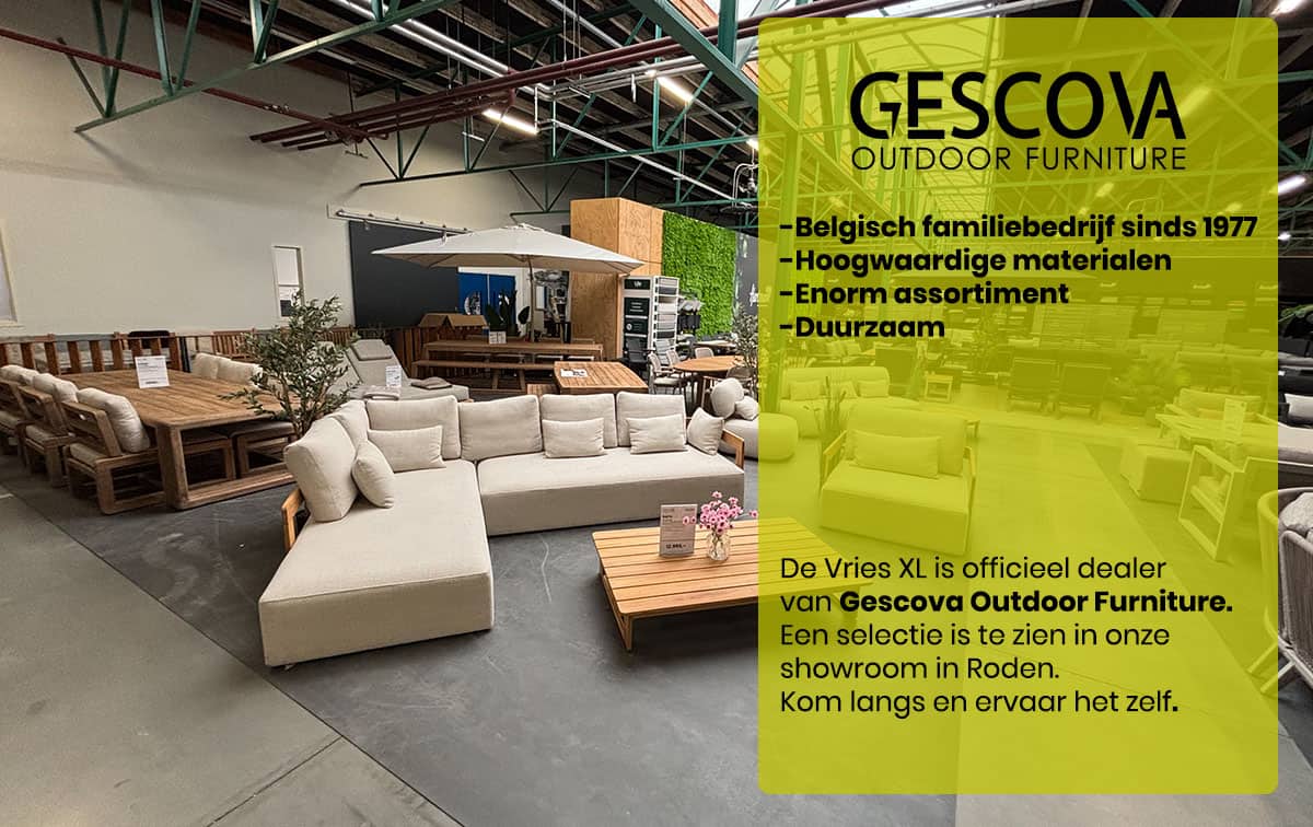 Gescova tuinmeubelen bij de Vries XL Roden