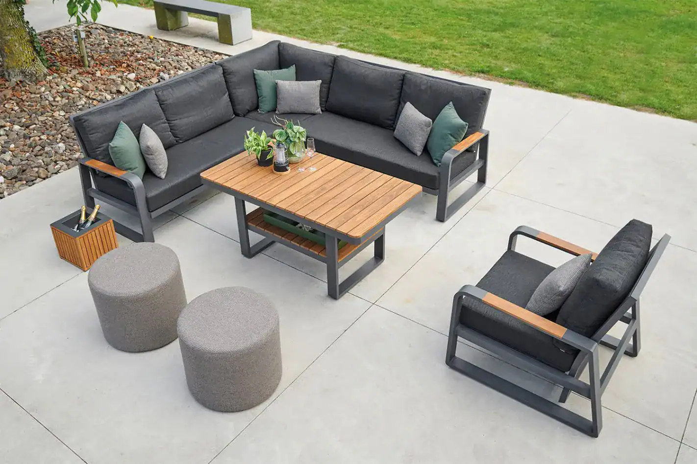 Montana Loungeset Life Outdoor Living in Lava framekleur