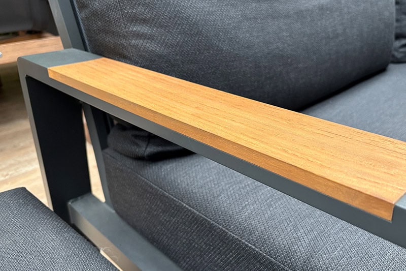 Teakhouten armleuning Montana loungeset detail