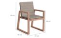 Life Outdoor Living Florence diningstoel | maattekening Beige