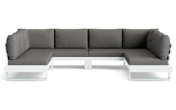 Life Outdoor Living Ibiza U loungeset 6 personen | Wit