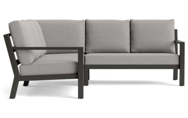 Life Outdoor Living Timber hoek loungeset 4 personen | Lava / Platinagrijs