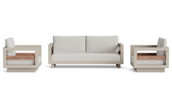 Life Outdoor Living Himalaya stoel-bank loungeset 3-delig | Beige / Dune